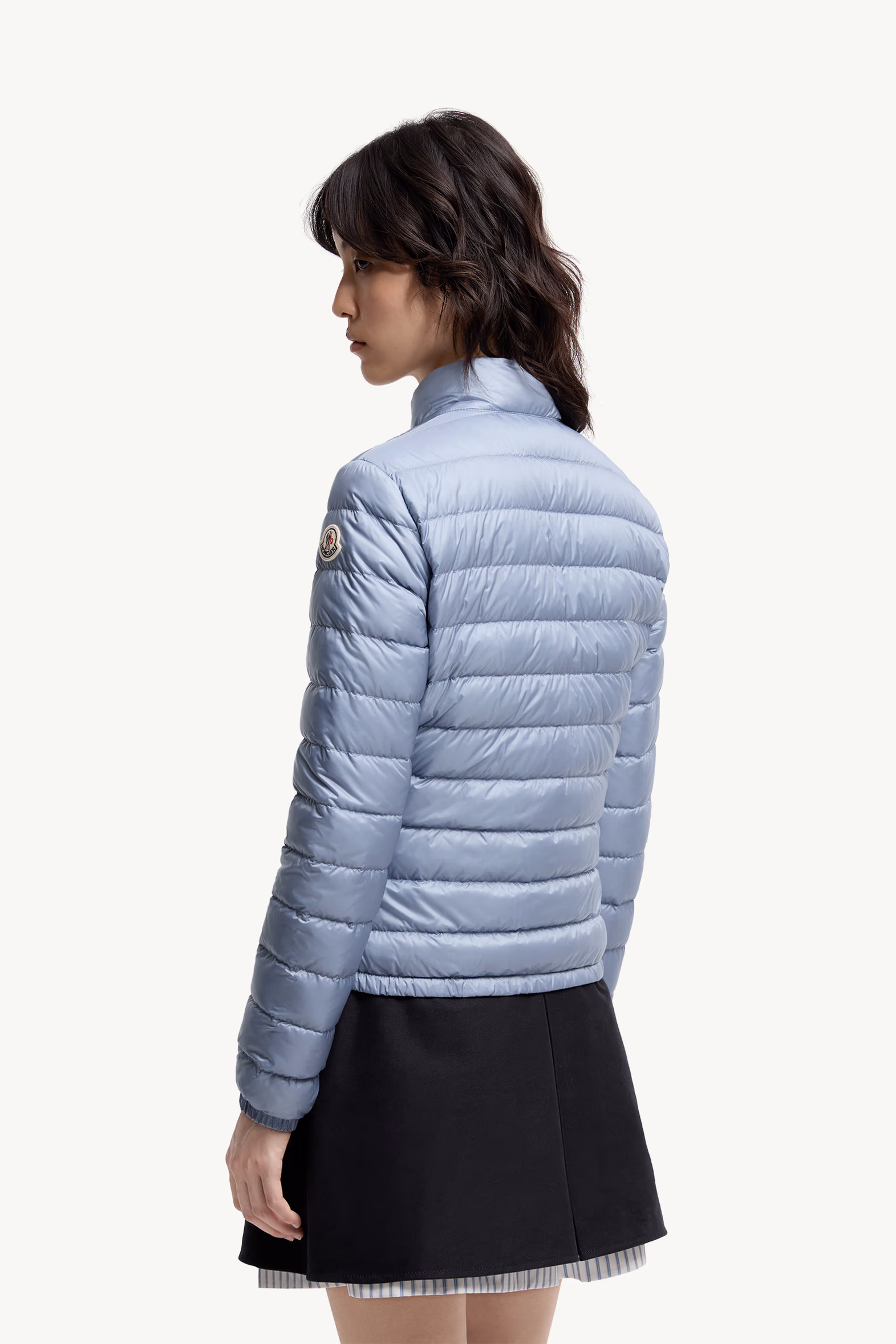 Lans Packable Short Down Jacket Women Light Blue Moncler 5